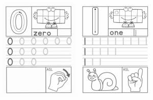 数字1-10描红+识数，幼儿数感培养训练电子版PDF打印，百度网盘下载-优学盒子