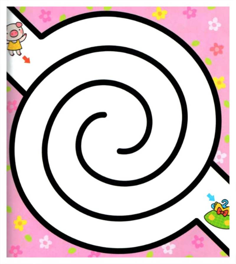 图片[13]-低幼彩色迷宫，幼儿迷宫图片，80页PDF打印，百度网盘下载-优学盒子
