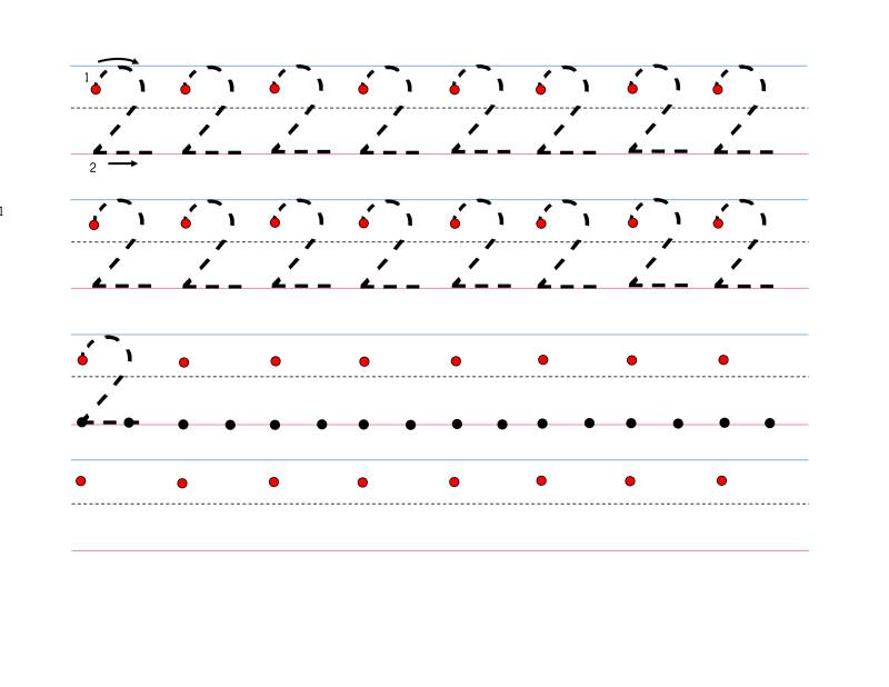 图片[3]-3款数字0-9描红标准版本，幼儿数学启蒙电子版PDF打印，百度网盘下载-优学盒子