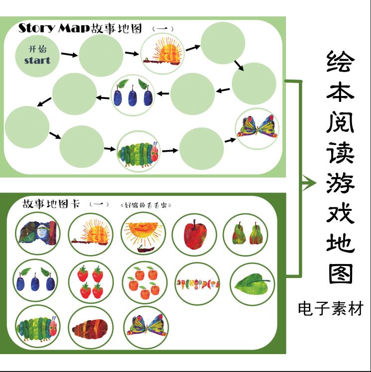 图片[3]-绘本游戏地图，幼儿绘本阅读，游戏课程地图，幼师绘本环创绘本，PDF素材可打印-优学盒子
