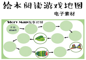 绘本游戏地图，幼儿绘本阅读，游戏课程地图，幼师绘本环创绘本，PDF素材可打印-优学盒子