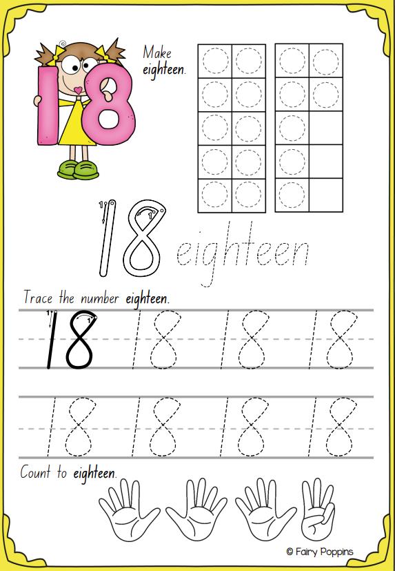 图片[6]-数字描红0-30书写，幼儿卡通电子版PDF可打印-优学盒子