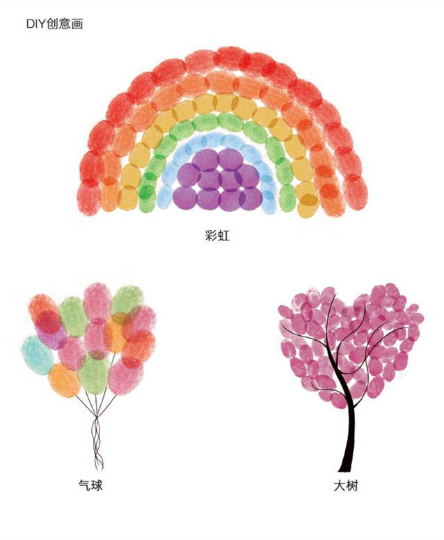 图片[6]-幼儿手指画140张，手指画模板素材打印PDF，百度网盘下载-优学盒子