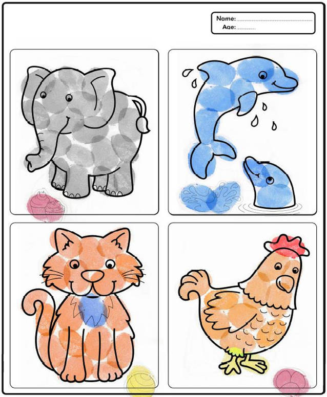 图片[7]-幼儿手指画140张，手指画模板素材打印PDF，百度网盘下载-优学盒子