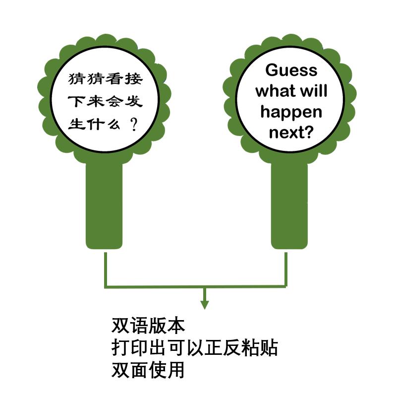 图片[2]-英文英语绘本，提问棒卡storywands，电子素材，双语打印高清绘本阅读卡-优学盒子