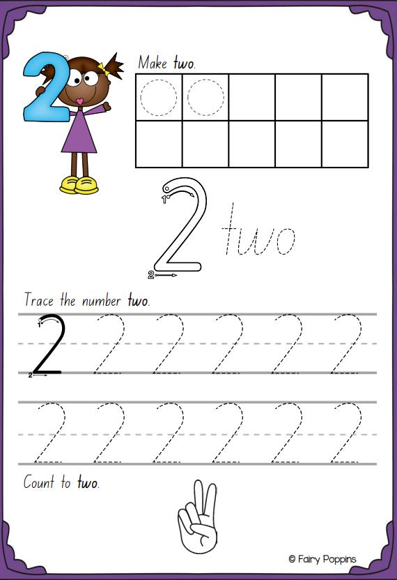图片[3]-数字描红0-30书写，幼儿卡通电子版PDF可打印-优学盒子