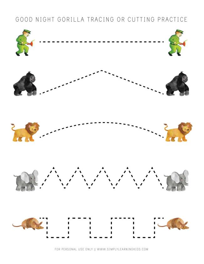 图片[2]-《晚安大猩猩》绘本拓展游戏，PDF可打印-优学盒子