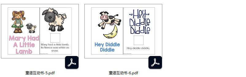 图片[4]-186页童谣类-英语启蒙系列，安静书素材，电子版PDF打印资源，百度网盘下载-优学盒子