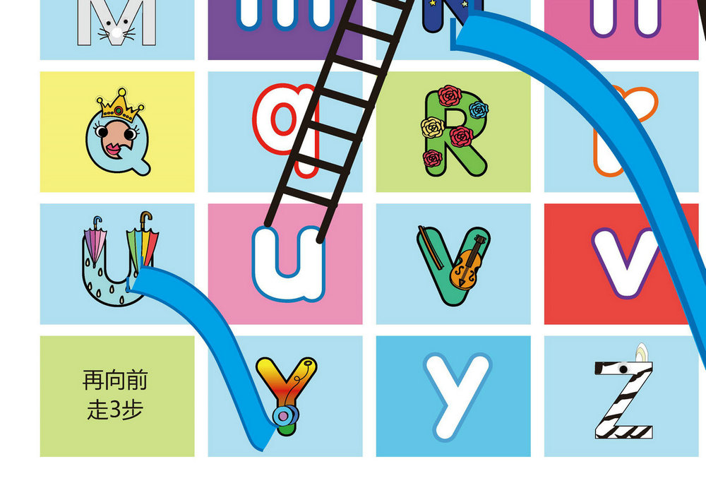 图片[4]-字母-儿童桌游，自制幼儿益智游戏PDF素材可打印-优学盒子