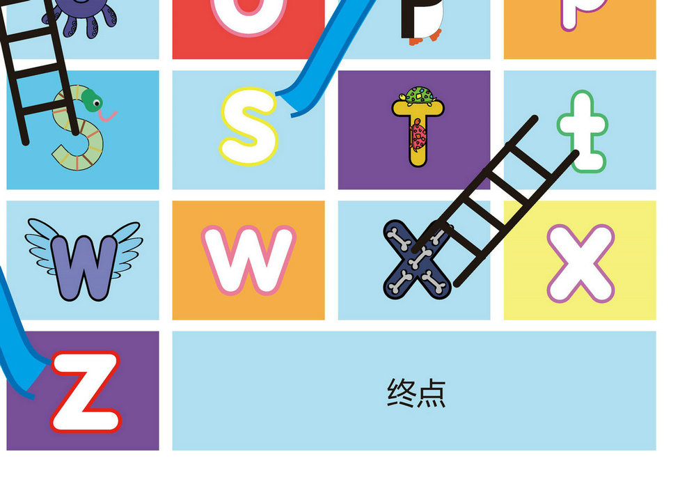 图片[5]-字母-儿童桌游，自制幼儿益智游戏PDF素材可打印-优学盒子