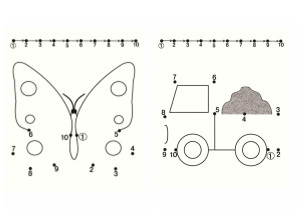 数字1-10连线与填色二，PDF可打印-优学盒子