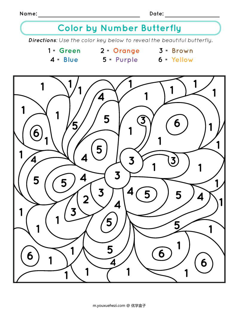 图片[5]-数字游戏计算涂色，数学启蒙数感练习，素材可打印-优学盒子