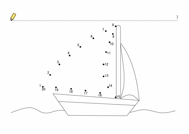 图片[1]-数字连线 1-40黑白，PDF可打印-优学盒子