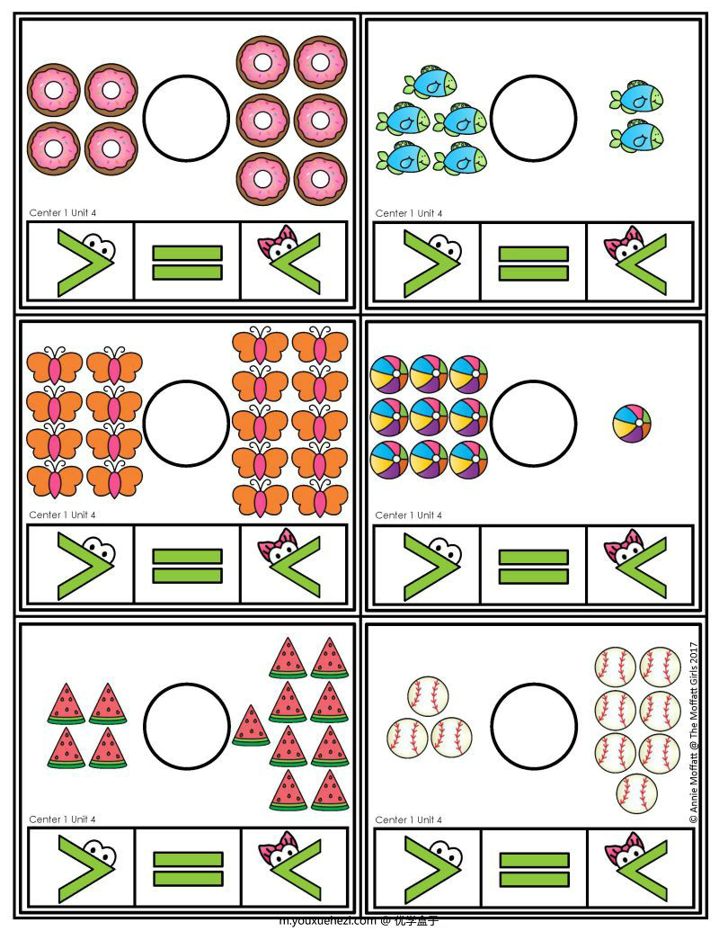 图片[1]-比较多少，PDF可打印-优学盒子