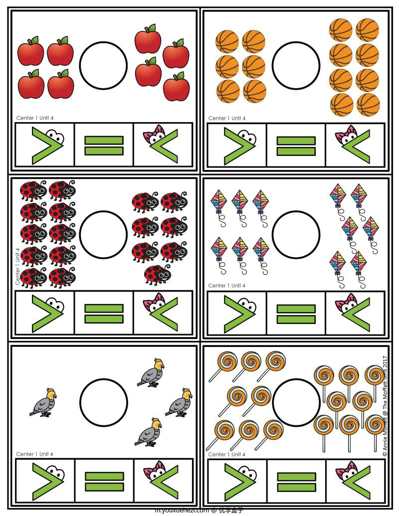 图片[2]-比较多少，PDF可打印-优学盒子