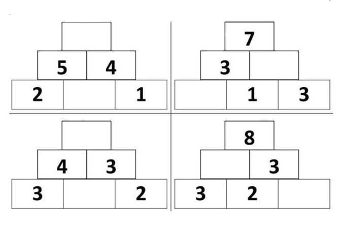 数字金字塔，数学思维训练，数字的分解与组成，可打印-优学盒子