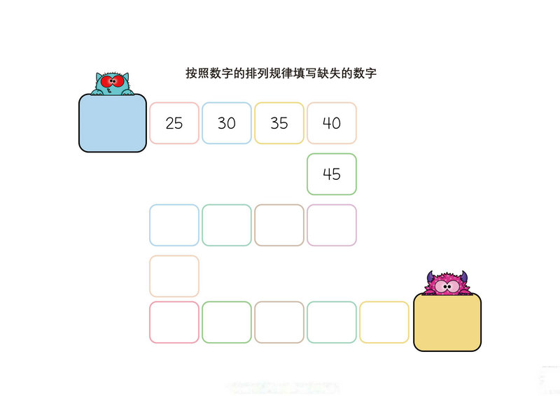 图片[3]-按照数字的排列规律填写缺失的数字-优学盒子