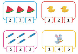 查找并标注出与图画数量相同的数字-优学盒子