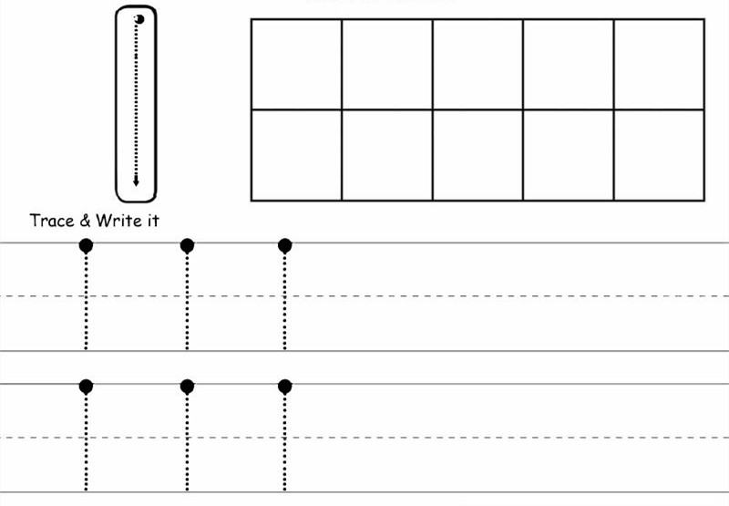 1—10数字描红练习册，包括描红、填色、找数字，素材可打印-优学盒子