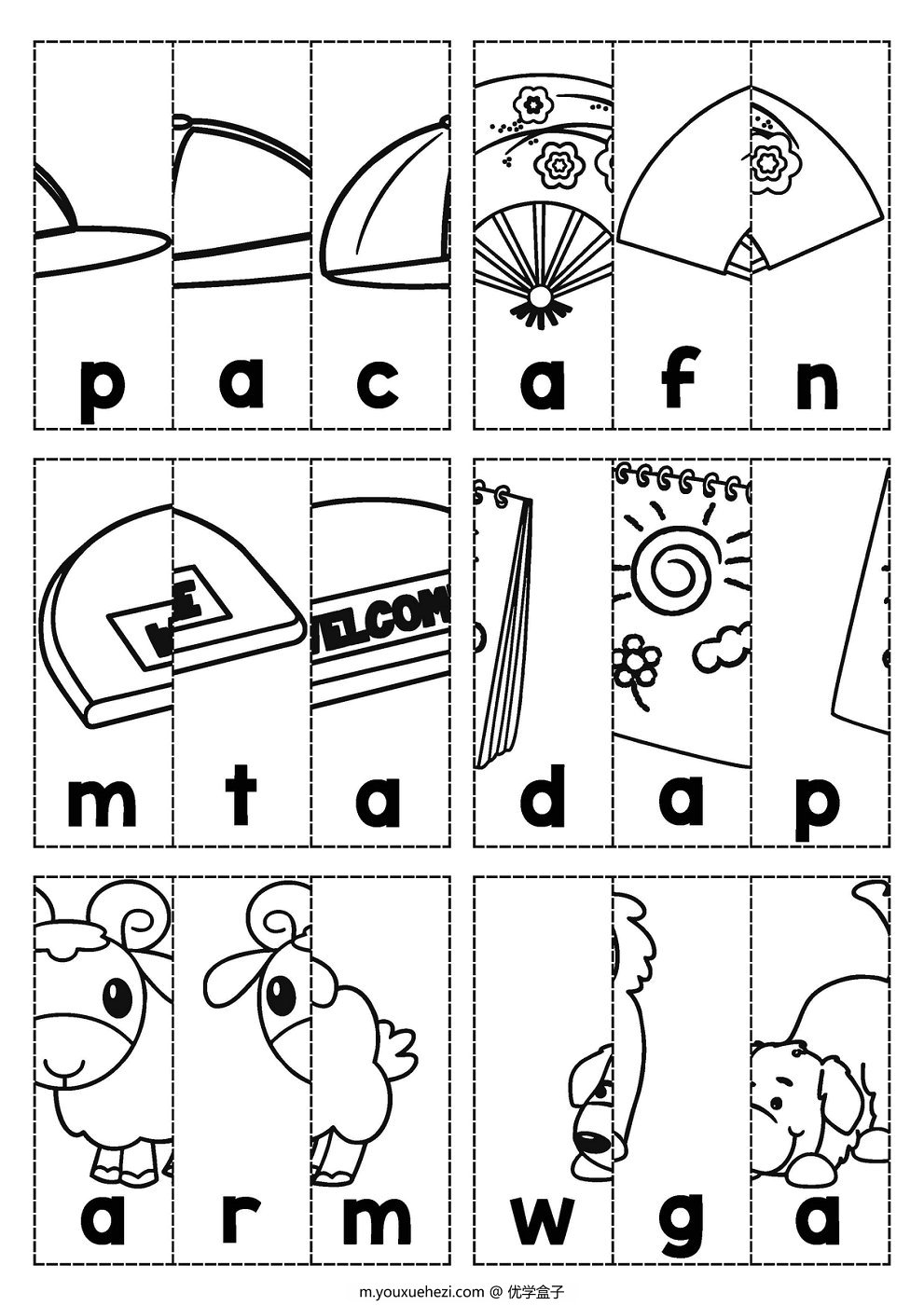 图片[8]-2239页 Letter of the Week A-Z 自然拼读字母练习书-优学盒子