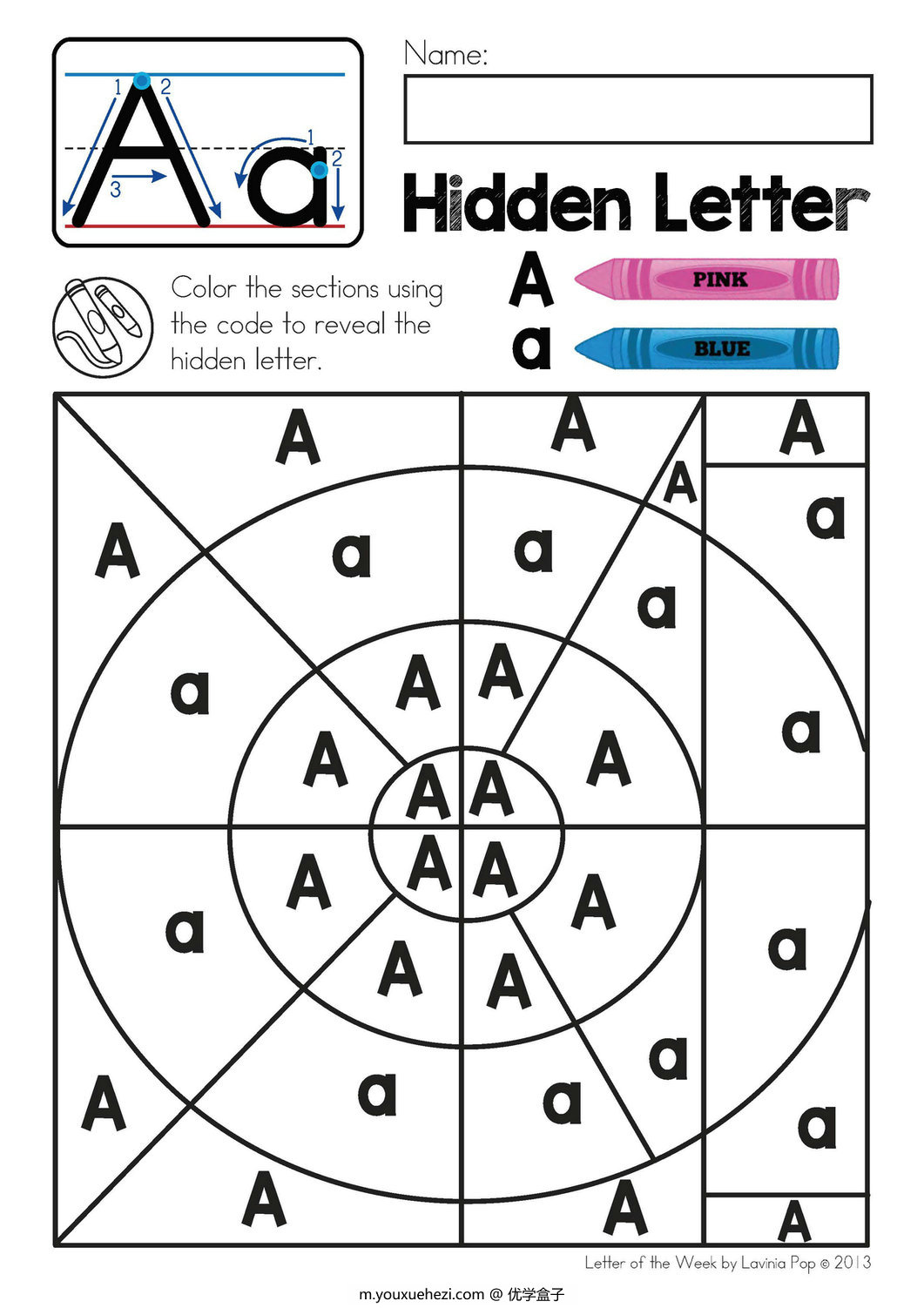 图片[9]-2239页 Letter of the Week A-Z 自然拼读字母练习书-优学盒子