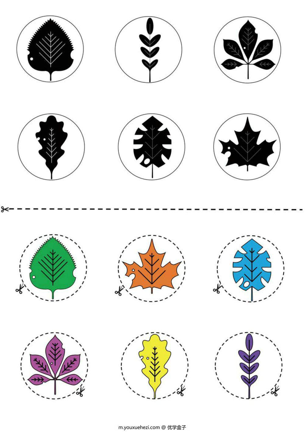 图片[2]-按照剪影的轮廓拼贴图画-优学盒子