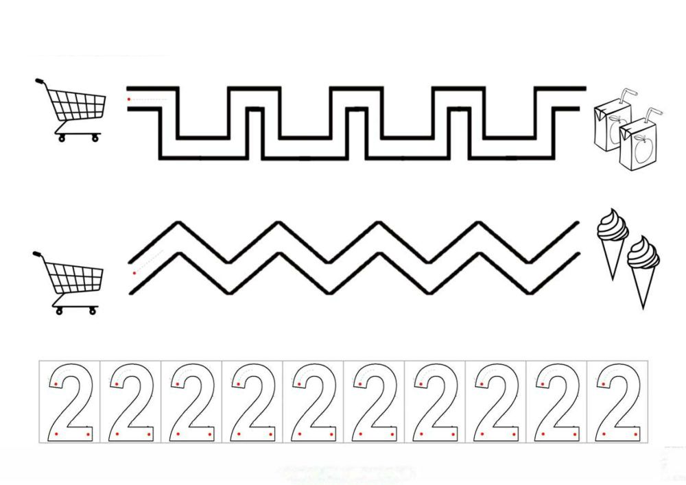 图片[3]-数字0-10书写练习2_3-优学盒子