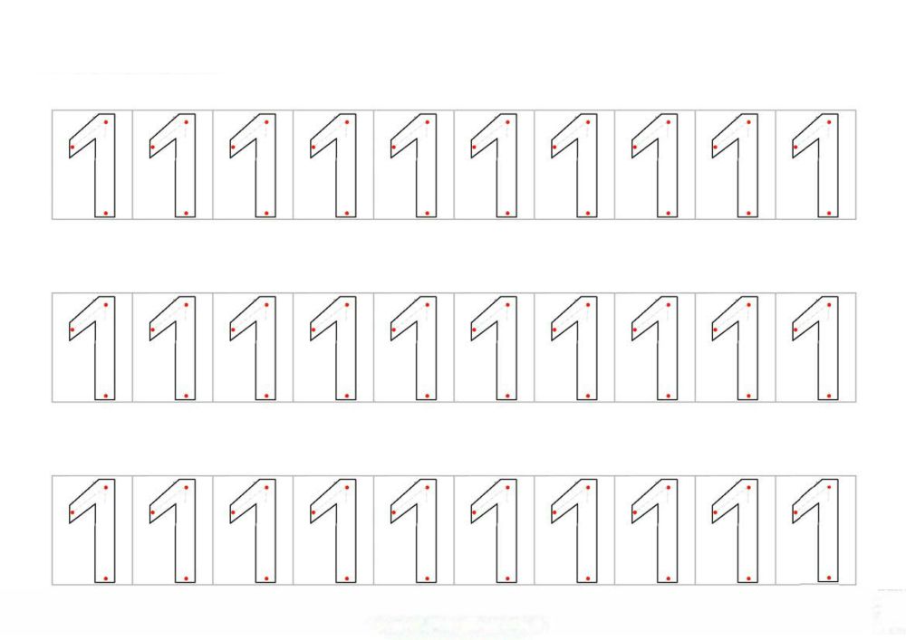 图片[4]-数字0-10书写练习2_3-优学盒子
