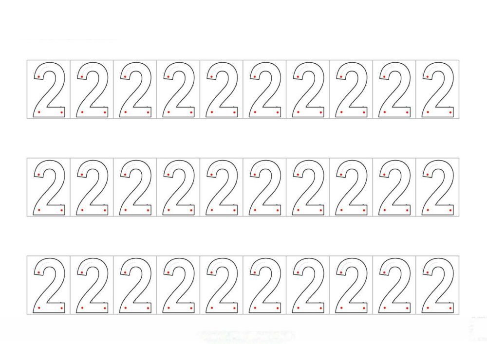 图片[5]-数字0-10书写练习2_3-优学盒子