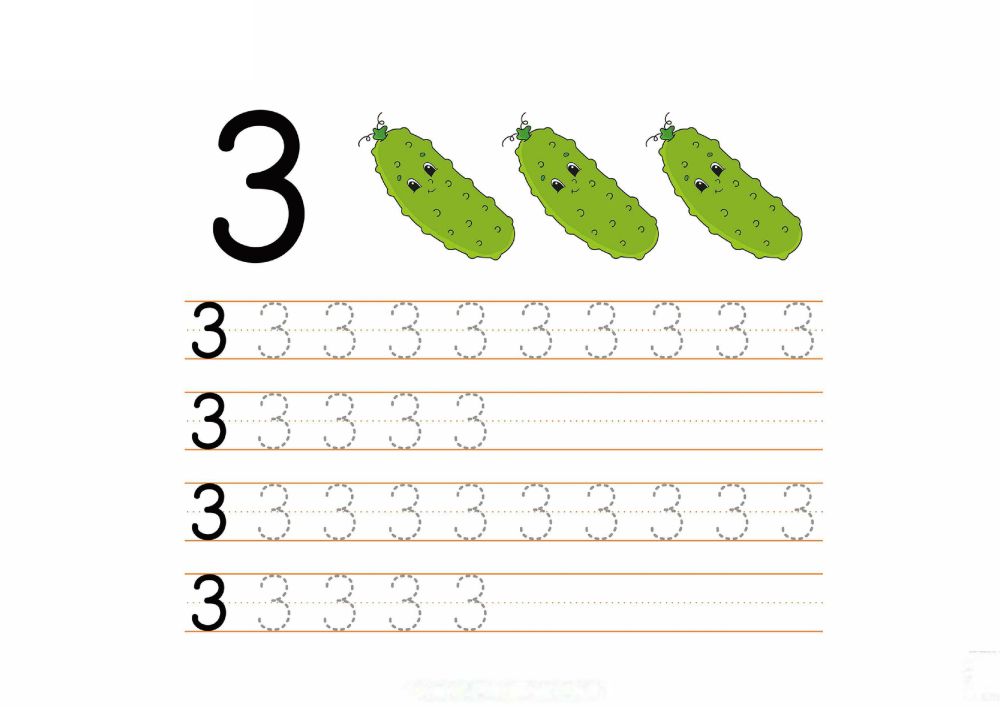 图片[3]-数字1-10书写练习_2-优学盒子