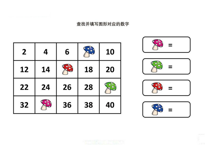 图片[2]-查找并填写图形对应的数字-优学盒子