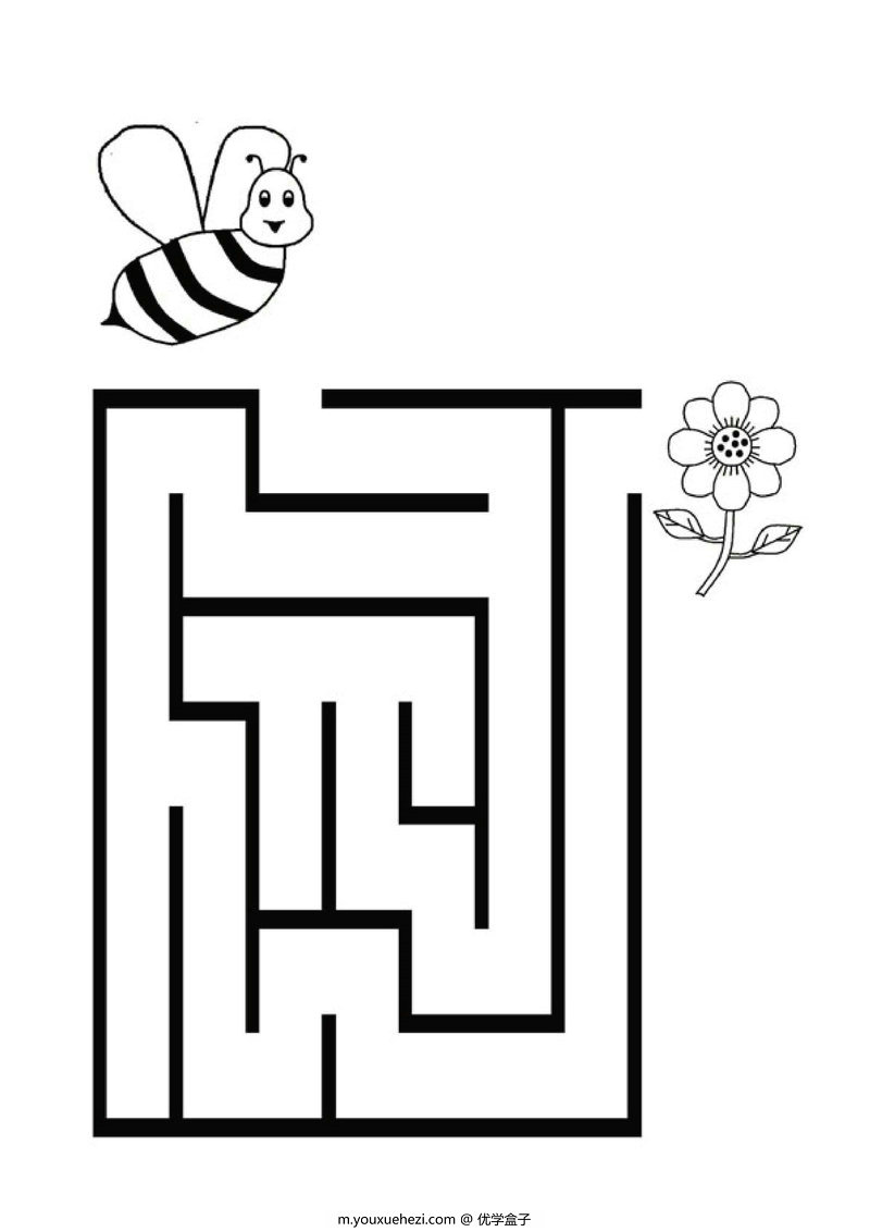 图片[1]-绘制走出迷宫的路线_2，9页PDF可打印-优学盒子