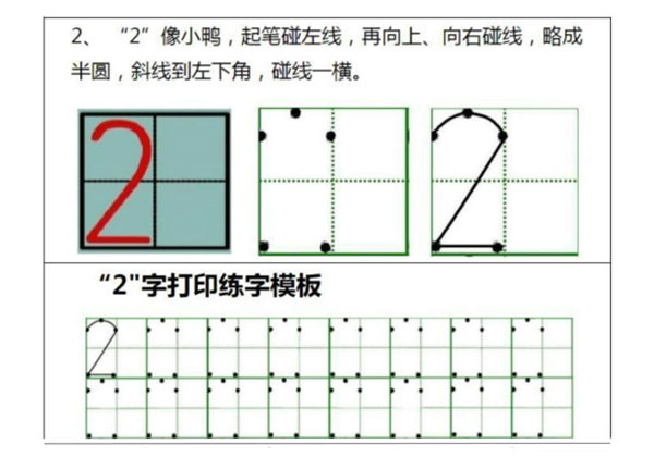小学0-9数字书写规范字贴-优学盒子