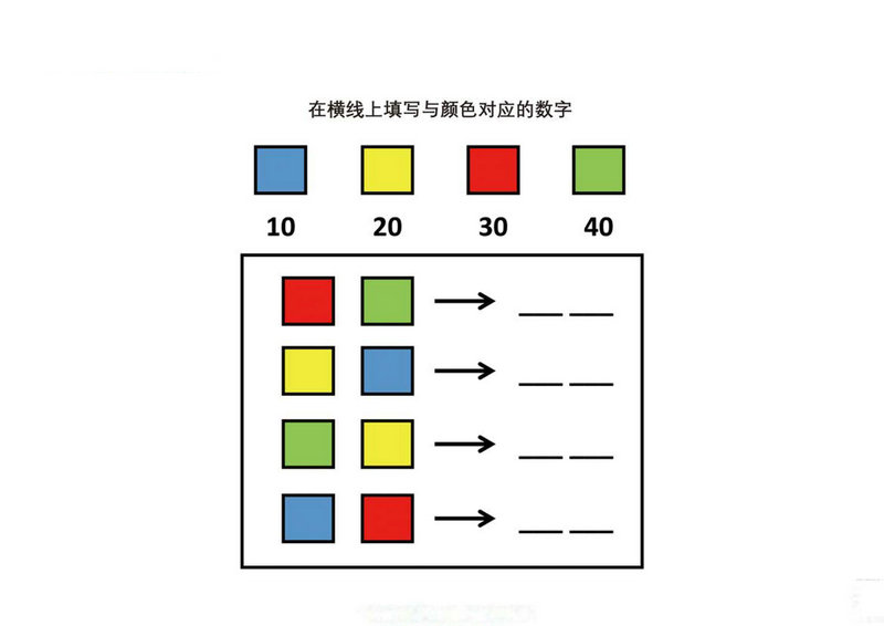 图片[4]-在横线上填写与颜色对应的数字，5页PDF可打印-优学盒子