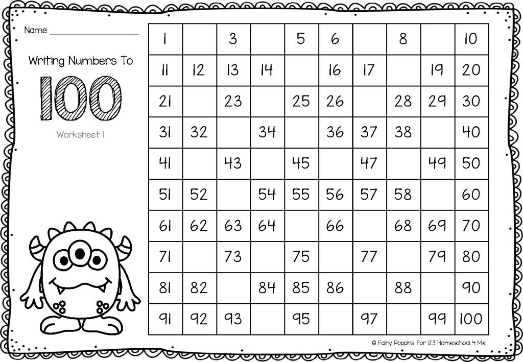 图片[8]-小怪兽百数板＋数字卡，幼儿数感启蒙，百数板学习-优学盒子
