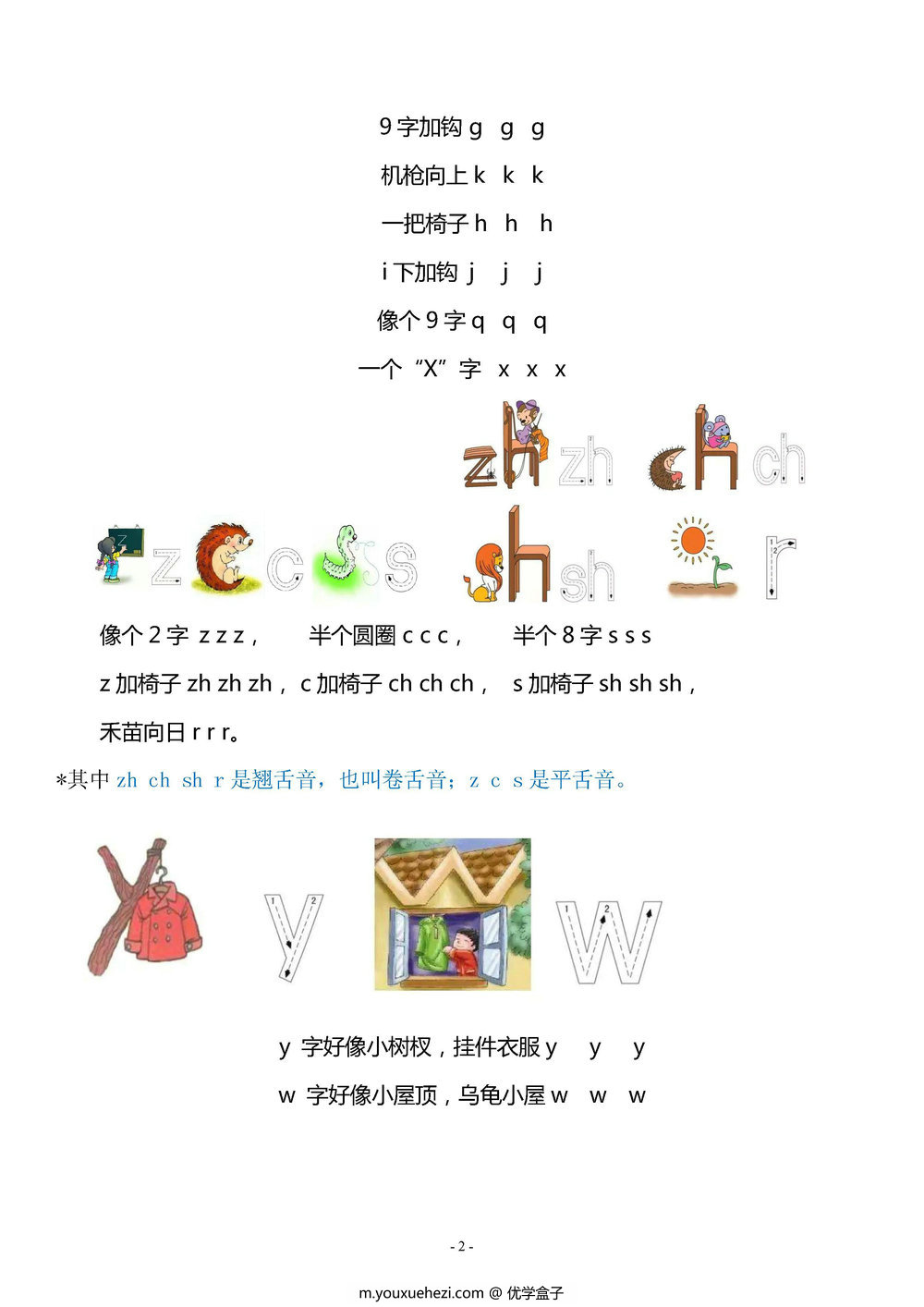图片[2]-汉语拼音重难点知识梳理-优学盒子