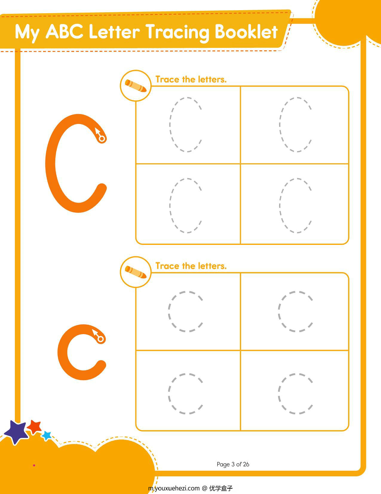 图片[3]-abc-letter-tracing-booklet-us 27页PDF-优学盒子