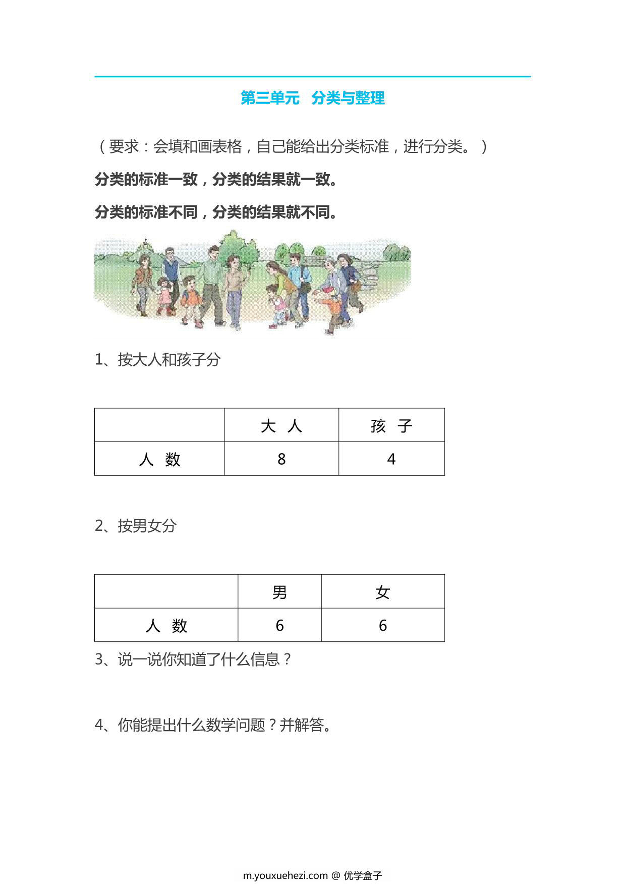 图片[4]-人教版小学一年级数学下册知识点 13页PDF-优学盒子