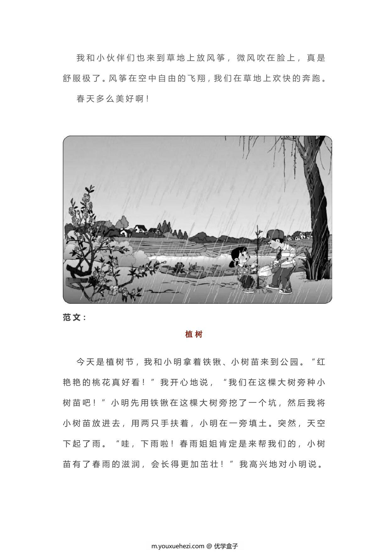 图片[3]-小学一二年级各类看图写话范文50篇精选 38页PDF-优学盒子