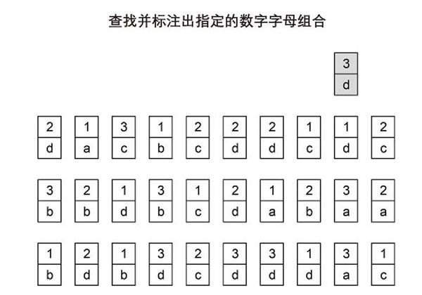 查找并标注出指定的数字字母组合-优学盒子