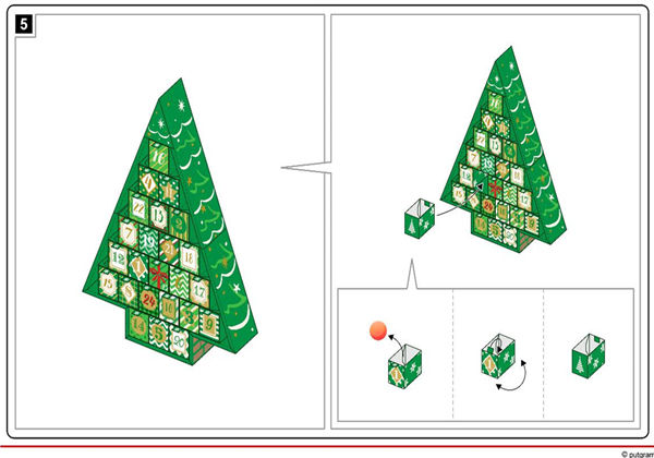 倒计时日历 圣诞节手工，25页PDF-优学盒子