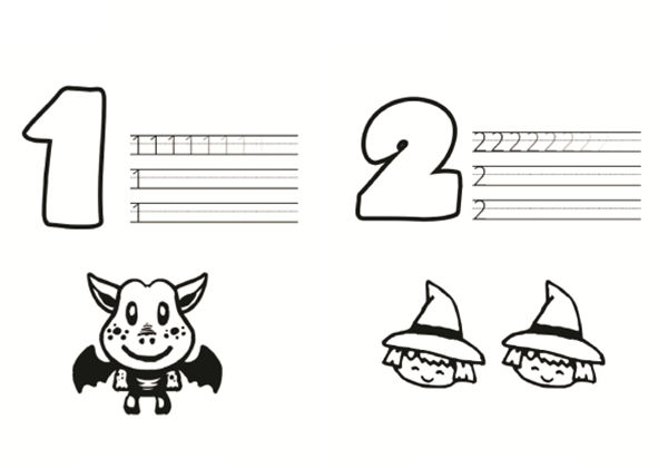 数字1-10书写练习，10 页PDF-优学盒子