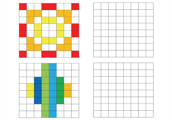 8×8单元格填色，12页PDF-优学盒子