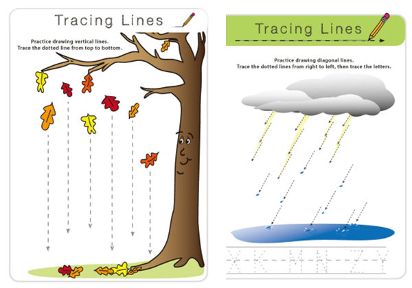 tracing lines 线条控笔练习，16页PDF-优学盒子
