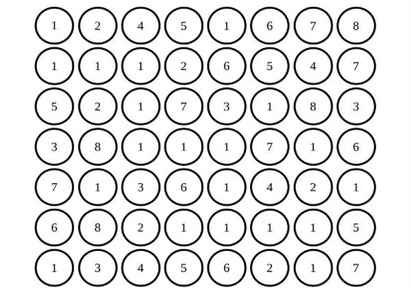 1-9数字迷宫，沿着填写数字的圆形走出迷宫，9页PDF-优学盒子