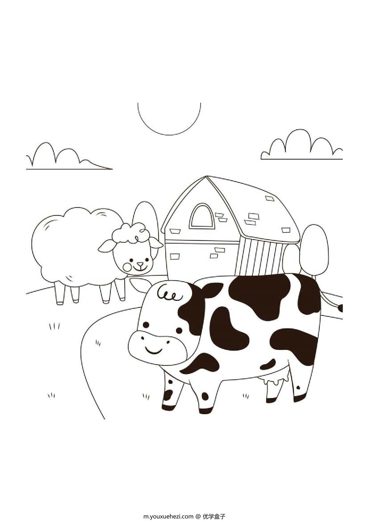 图片[4]-儿童填色画，8页PDF-优学盒子