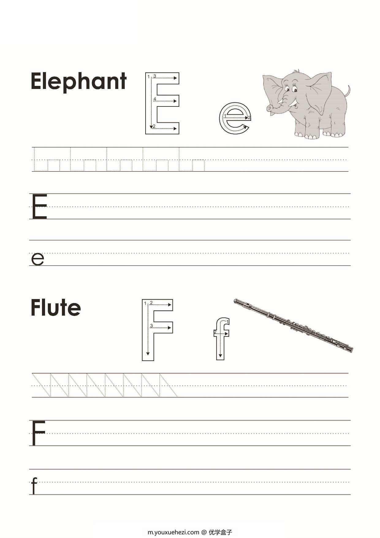 图片[3]-字母书写练习 13页PDF-优学盒子