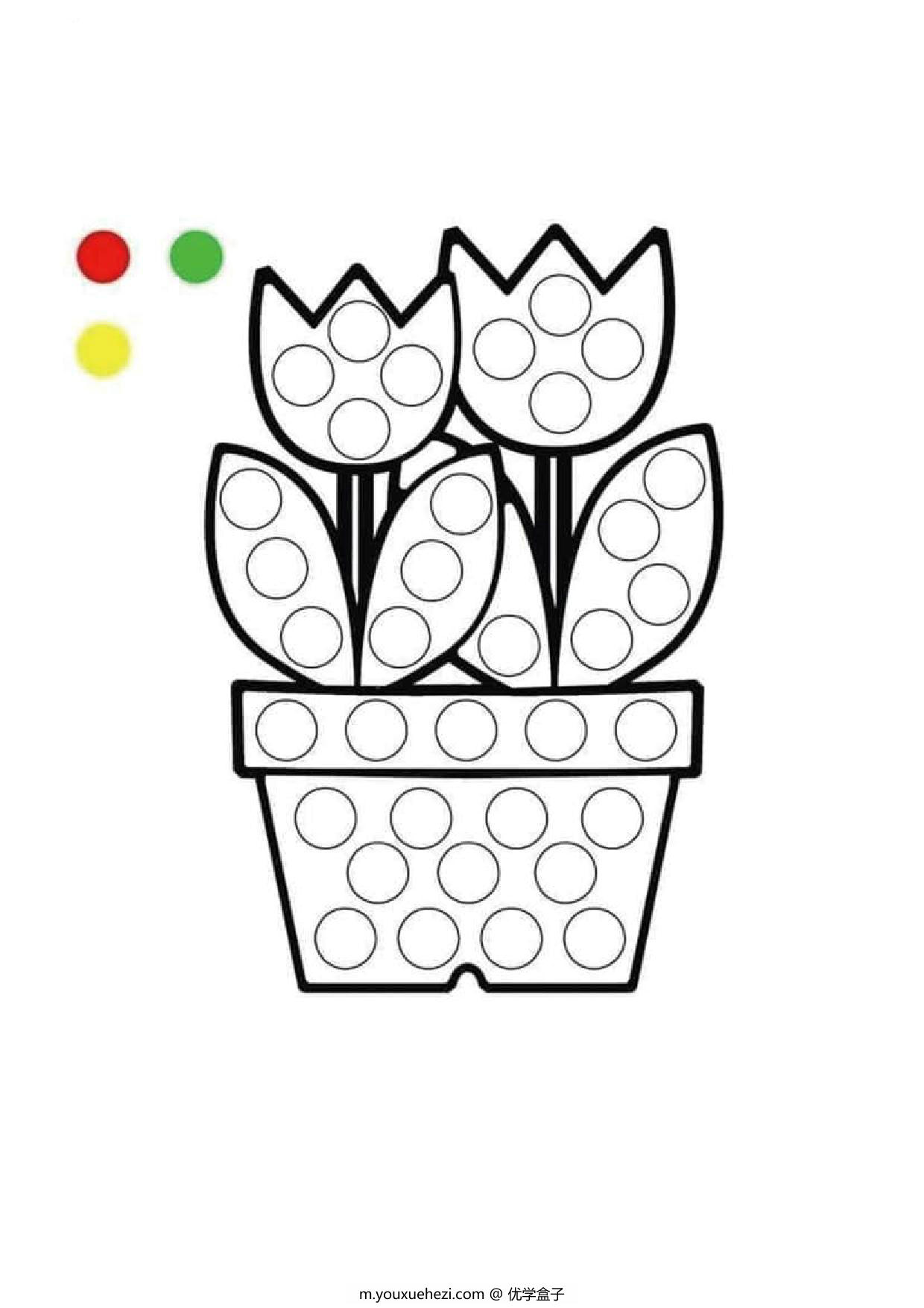 图片[4]-幼儿手指画填色画图集，19页PDF-优学盒子