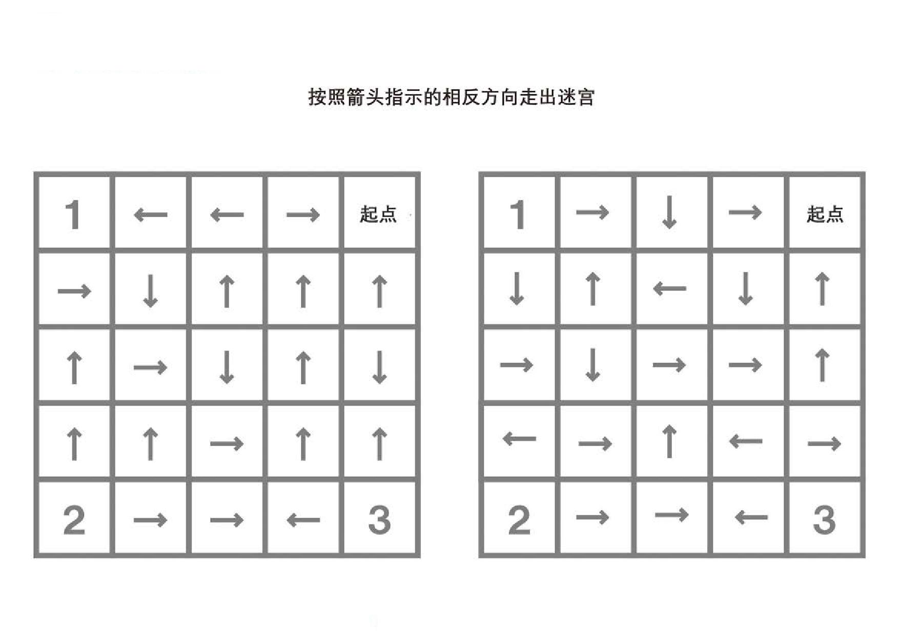 图片[3]-按照箭头指示的相反方向走出迷宫，5页PDF-优学盒子