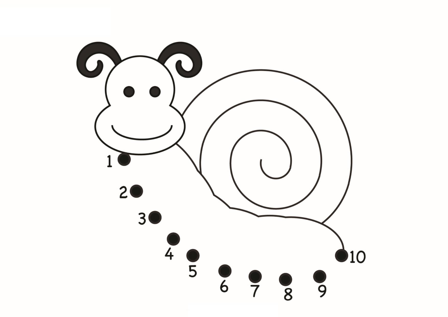 简易数字连线1-10，9页PDF-优学盒子